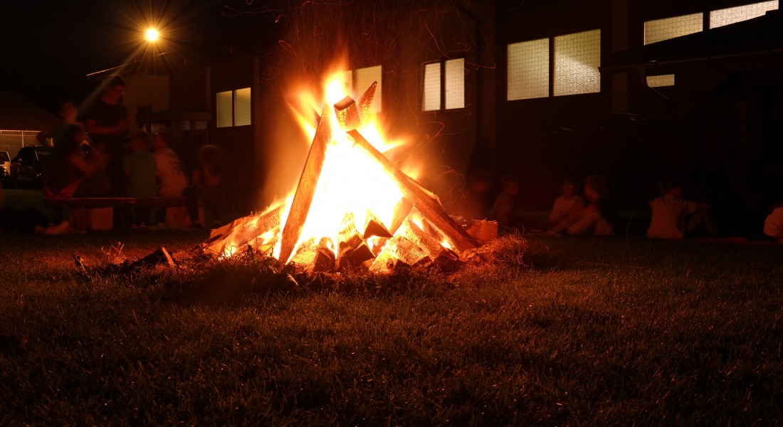Lagerfeuer am Jugendsporthotel Hanneshof