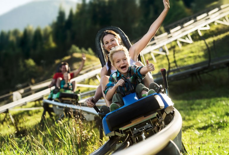Spaß beim Lucky Flitzer fahren © Flachau Tourismus
