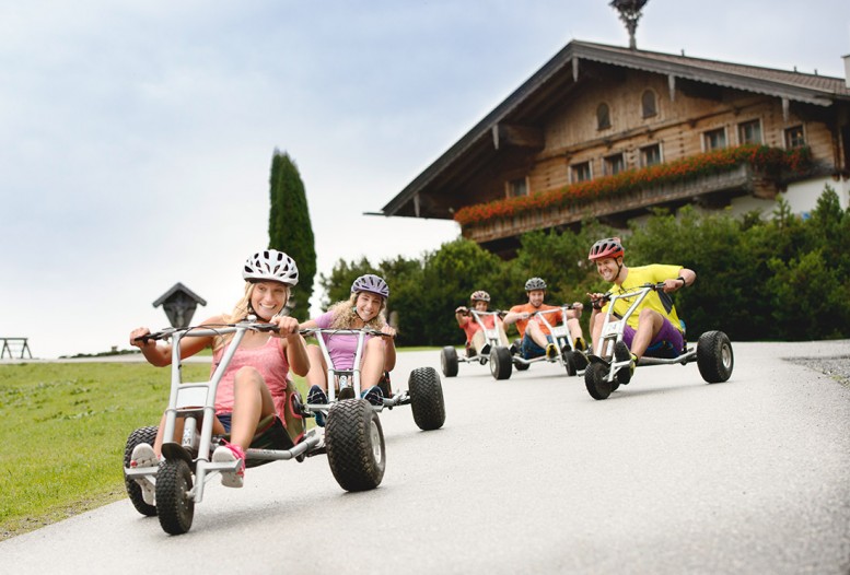 Spaß beim Mountaincart fahren
